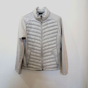 32 Degree Heat Puffer Jacket Lightweight Light Gray, Women's Medium